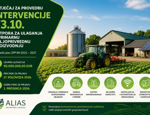 Natječaj za provedbu intervencije 73.10. – Potpora za ulaganja u primarnu poljoprivrednu proizvodnju